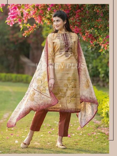cotton designer suit set - 18284760 - Very Small Image - 1