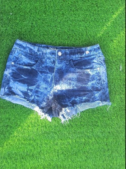 women denim shorts - 18285341 - Very Small Image - 1