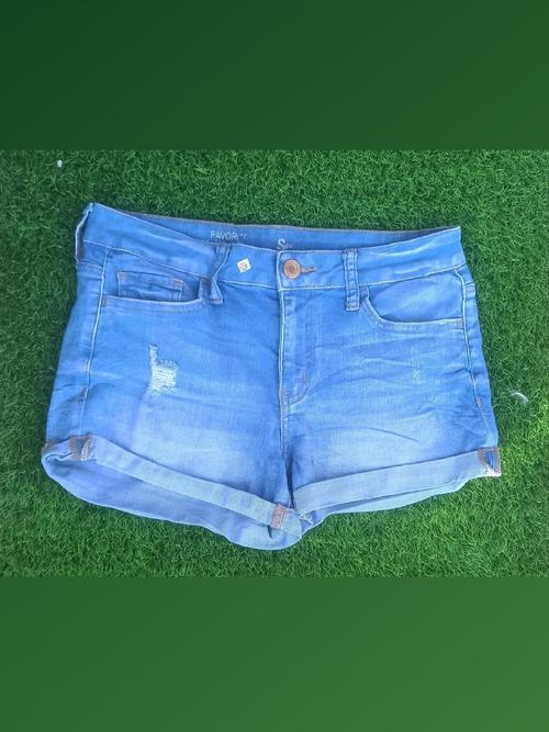 women denim shorts - 18285344 - Very Small Image - 1