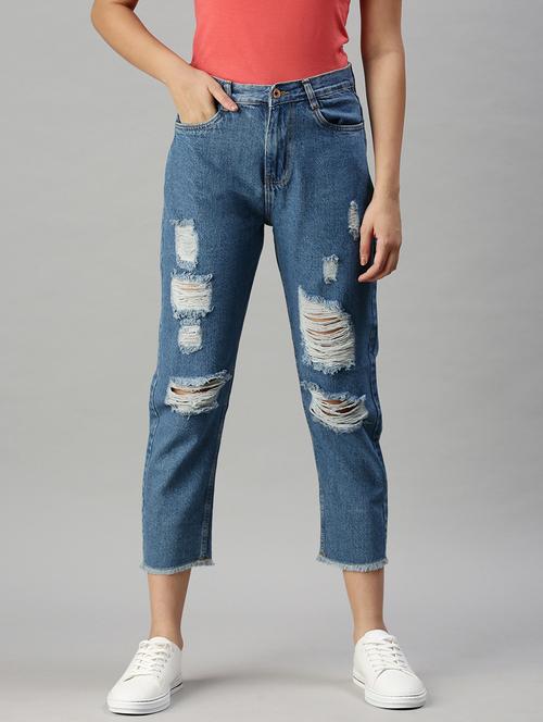 high rise stone washed jean - 18285662 - Very Small Image - 1