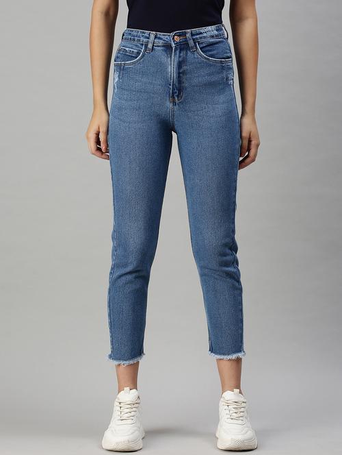high rise stone washed jean - 18285664 - Very Small Image - 1