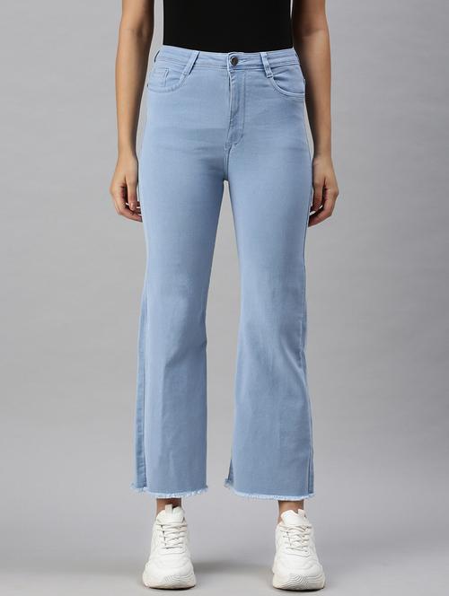 high rise stone washed denim jean - 18285699 - Very Small Image - 1