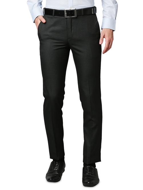 charcoal-grey textured formal trouser - 18286600 - Very Small Image - 1
