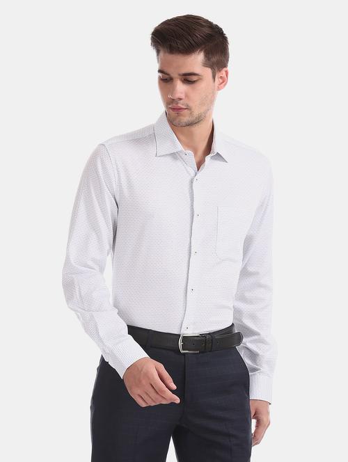 white self-designed casual shirt - 18286910 - Very Small Image - 1