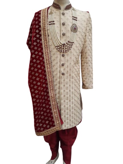 groom sherwani set - 18287065 - Very Small Image - 1