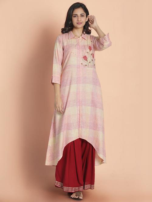 women's asymmetric kurta - 18287090 - Very Small Image - 1