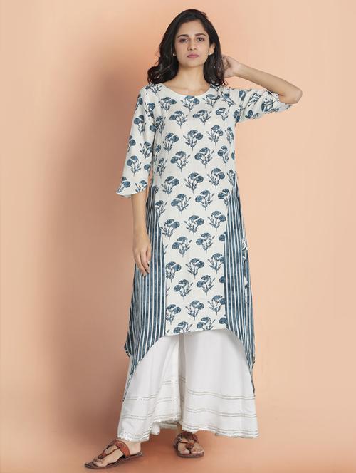 women's asymmetric kurta - 18287097 - Very Small Image - 1