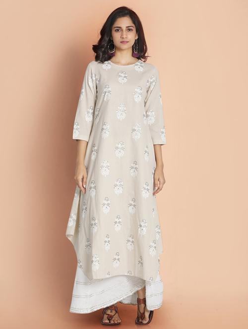 women's asymmetric kurta - 18287100 - Very Small Image - 1