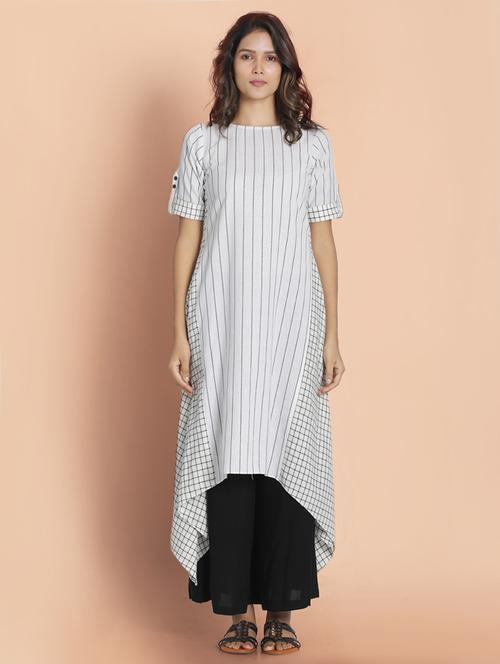 women's asymmetric kurta - 18287102 - Very Small Image - 1