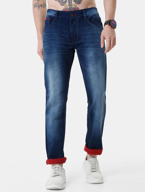 navy blue denim light washed jean - 18287562 - Very Small Image - 1
