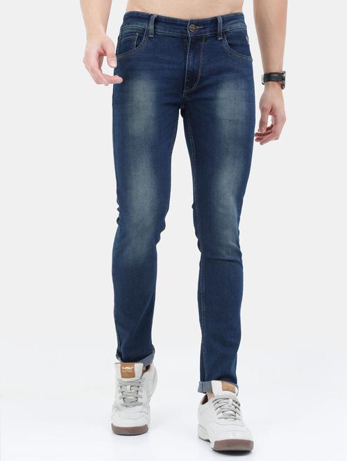 navy blue denim light washed jean - 18287568 - Very Small Image - 1