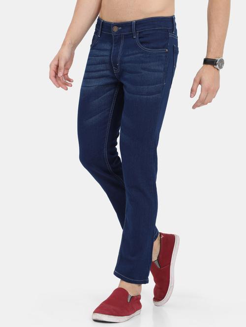 navy blue denim light washed jean - 18287581 - Very Small Image - 1