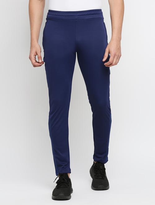 navy blue solid track pant - 18287598 - Very Small Image - 1