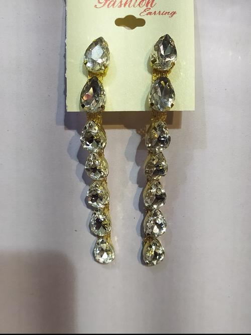 earrings for women gold colour - 18287752 - Very Small Image - 1