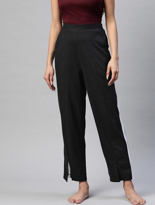 high rise side taped track pant - 18288714 - Very Small Image - 1