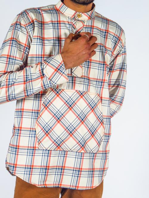 cotton hippie kurta/shirt. premium hermese cotton. - 18288869 - Very Small Image - 1