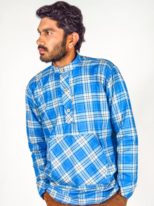cotton hippie kurta/shirt. premium hermese cotton. - 18288870 - Very Small Image - 1