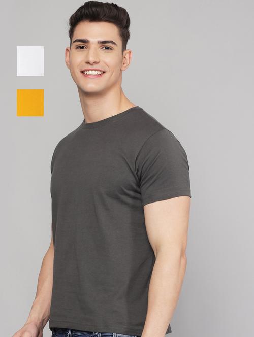 set of 3 solid combos t-shirt - 18289378 - Very Small Image - 1