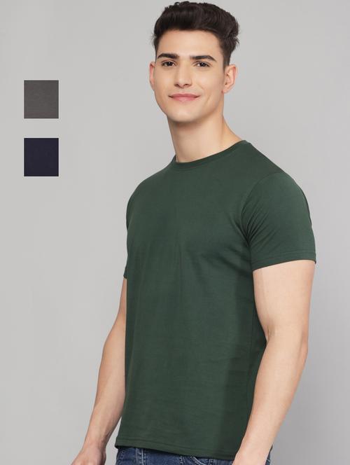set of 3 solid combos t-shirt - 18289384 - Very Small Image - 1