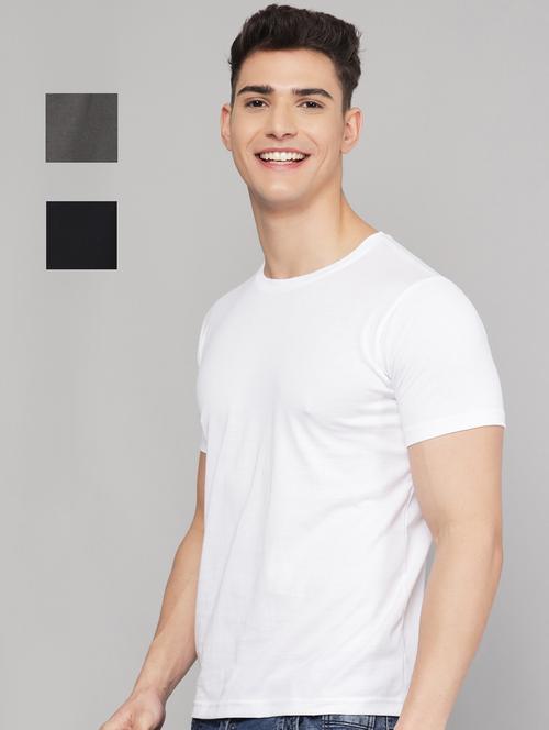 set of 3 solid combos t-shirt - 18289404 - Very Small Image - 1