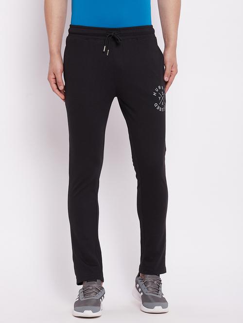 black solid full length track pant - 18289856 - Very Small Image - 1