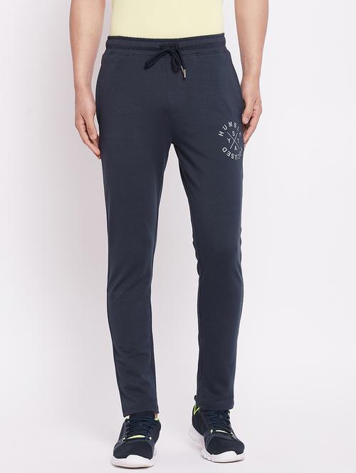 grey solid full length track pant - 18289864 - Very Small Image - 1