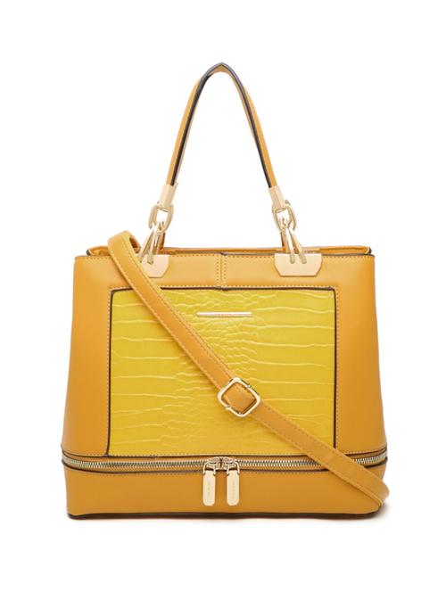 yellow solid regular satchel - 18290356 - Very Small Image - 1
