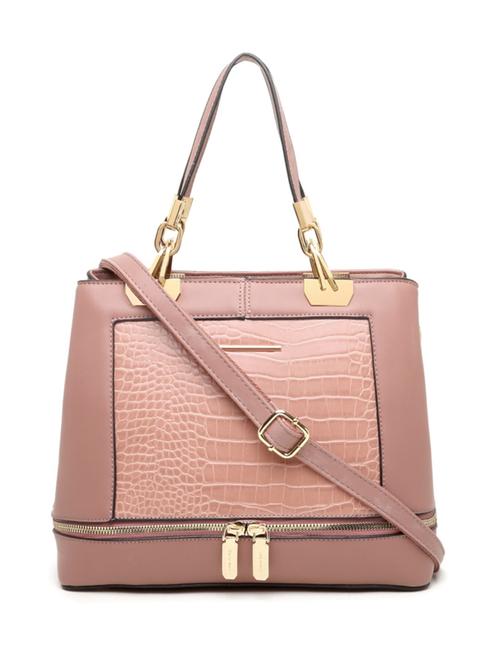 pink solid regular satchel - 18290357 - Very Small Image - 1