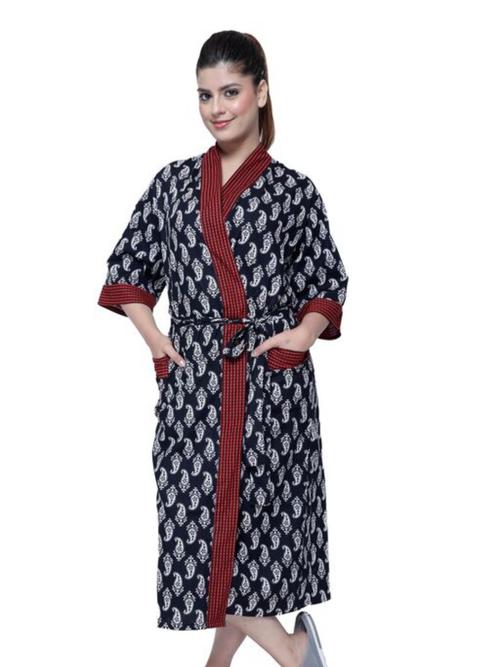 ladies cotton printed nighties - 18290513 - Very Small Image - 1