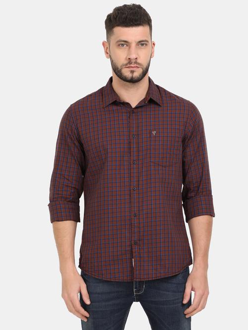 mens checks casual shirt - 18290970 - Very Small Image - 1
