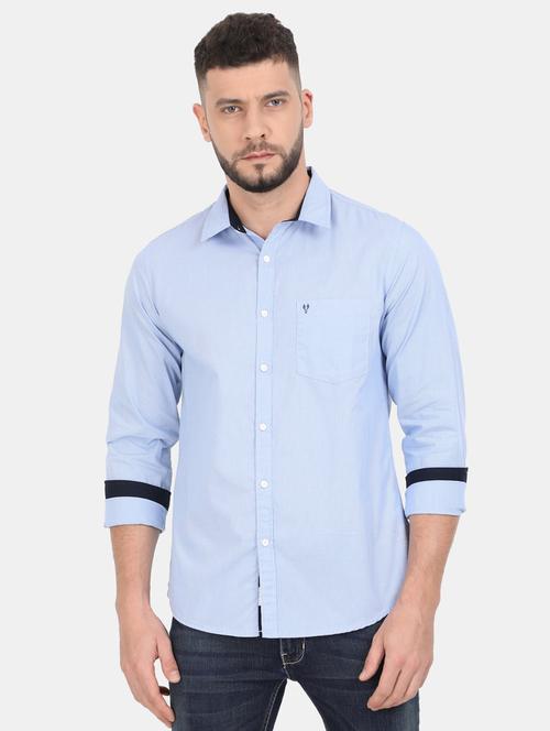 mens solid casual shirt - 18290995 - Very Small Image - 1