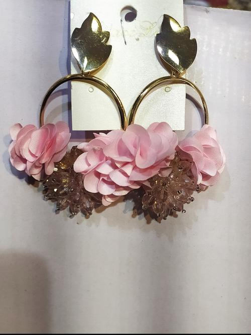 earrings for women pink color - 18291355 - Very Small Image - 1