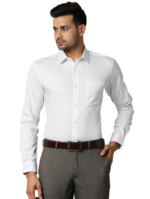 grey printed formal shirt - 18291709 - Very Small Image - 1