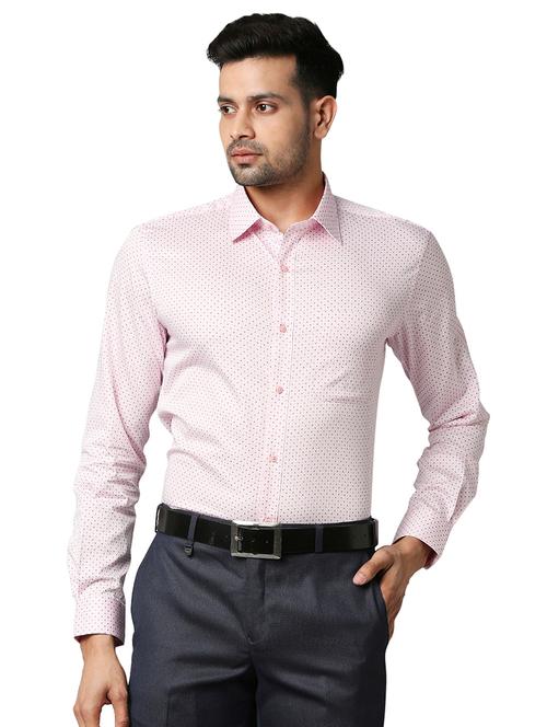 red printed formal shirt - 18291710 - Very Small Image - 1