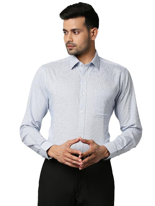 blue checkered formal shirt - 18291818 - Very Small Image - 1