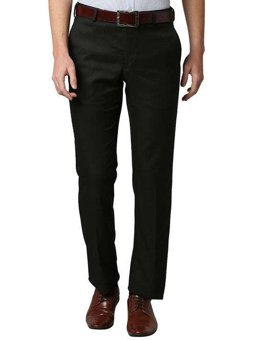 black solid formal trouser - 18291862 - Very Small Image - 1