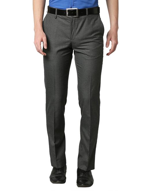 grey checkered formal trouser - 18291888 - Very Small Image - 1