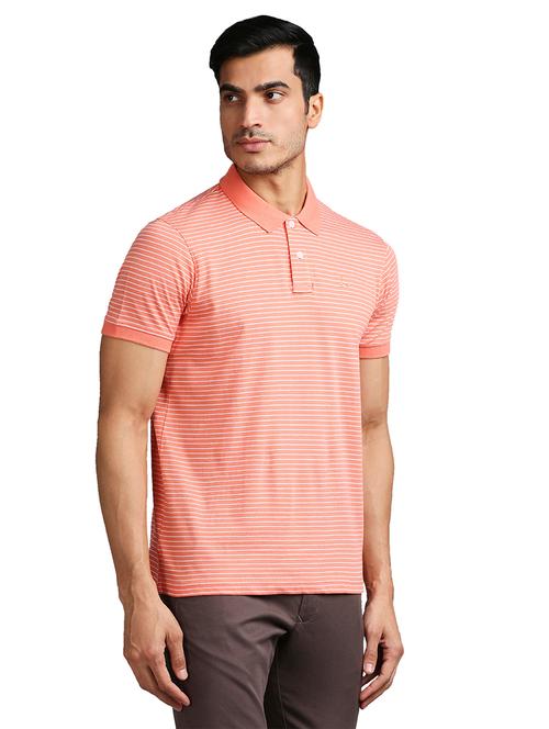 orange striped polo t-shirt - 18291930 - Very Small Image - 1