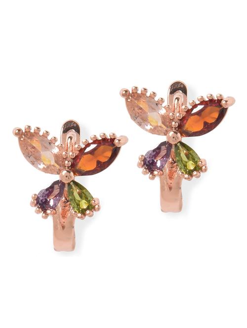 gold metal studs earring - 18291999 - Very Small Image - 1