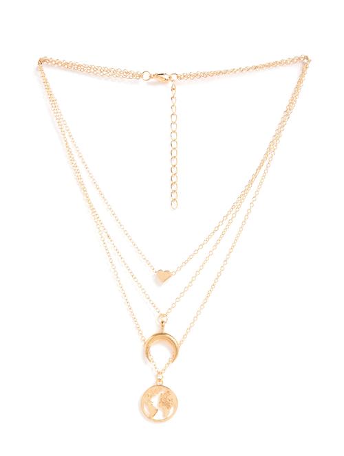 gold metal necklace - 18292036 - Very Small Image - 1