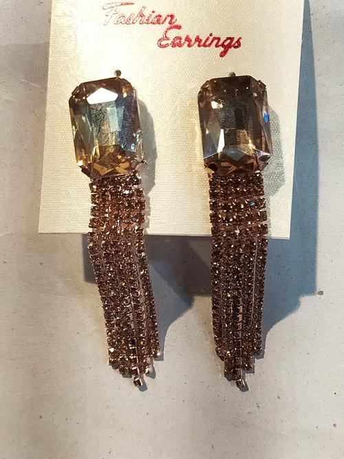earrings for women gold color - 18292662 - Very Small Image - 1