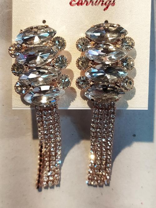 earrings for women gold color - 18292669 - Very Small Image - 1