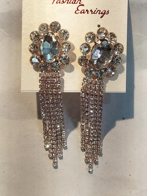 earrings for women gold color - 18292671 - Very Small Image - 1