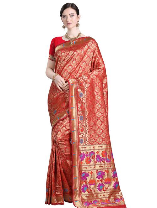 self design woven saree - 18293381 - Very Small Image - 1