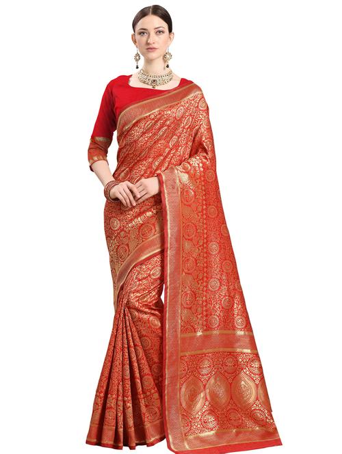 self design woven saree - 18293411 - Very Small Image - 1