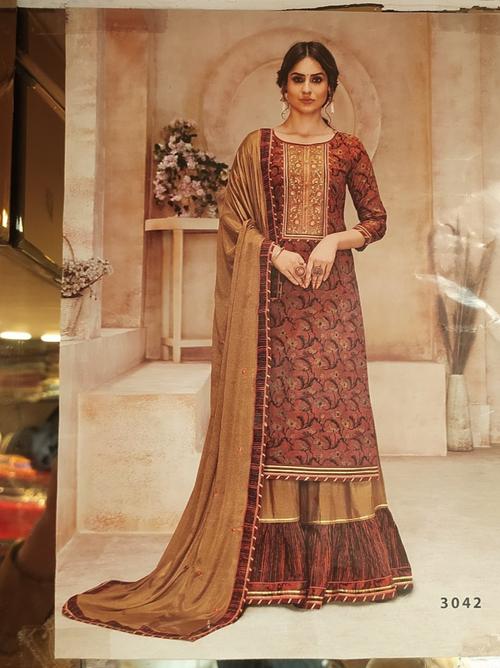 sharara for women brown color - 18293911 - Very Small Image - 1