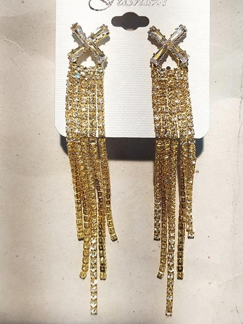 earrings for women gold color - 18293924 - Very Small Image - 1