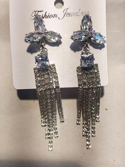 earrings for women silver color - 18293925 - Very Small Image - 1