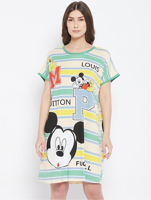 round neck printed sleepshirts - 18294272 - Very Small Image - 1