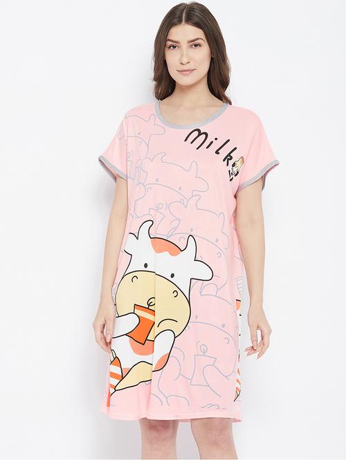 round neck printed sleepshirts - 18294276 - Very Small Image - 1